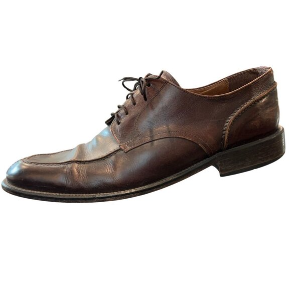 Brass Boot Brown Leather Split Apron Toe Derby Shoes Mens 12 Spain main image 4
